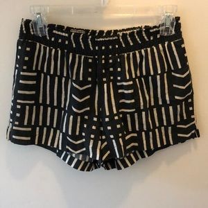 MADEWELL black and white linen shorts XS